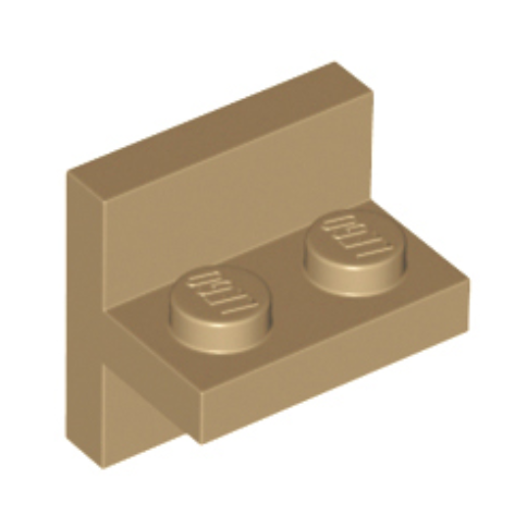 Dark Tan Bracket 2 x 2 - 1 x 2 Centered