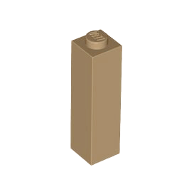 Dark Tan Brick 1 x 1 x 3