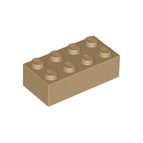 Dark Tan Brick 2 x 4