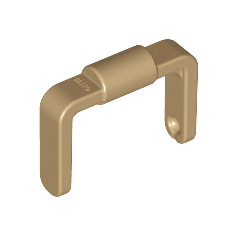 Dark Tan Minifigure, Utensil Bucket 1 x 1 x 1 Handle / Scooter Stand