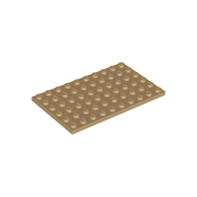 Dark Tan Plate 6 x 10
