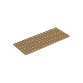 Dark Tan Plate 6 x 16