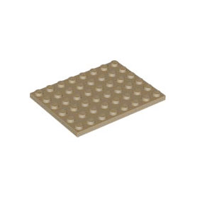 Dark Tan Plate 6 x 8
