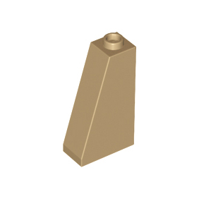 Dark Tan Slope 75 2 x 1 x 3 - Hollow Stud