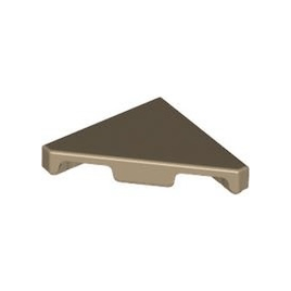 Dark Tan Tile, Modified 2 x 2 Triangular