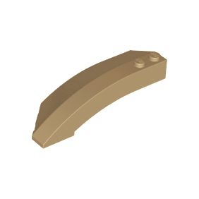 Dark Tan Wedge 8 x 3 x 2 Open Right