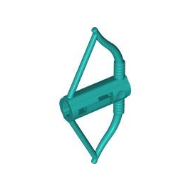 Dark Turquoise Minifigure, Weapon Bow / Shooter