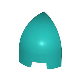 Dark Turquoise Slope, Curved 1 x 1 x 1 1/3 Corner Round