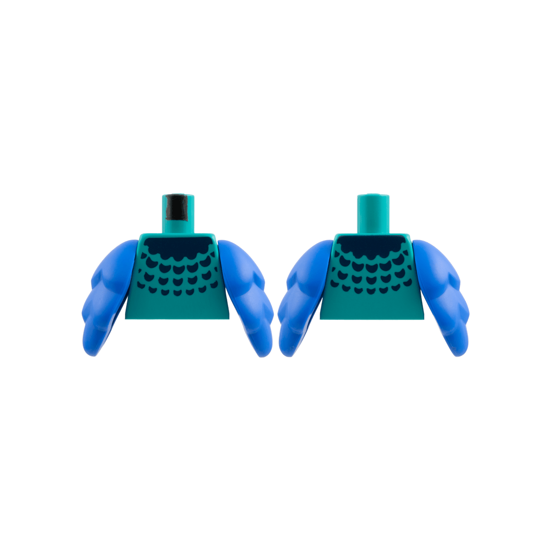 Dark Turquoise Torso Dark Blue Collar and Plumage Pattern / Blue Bird Wings