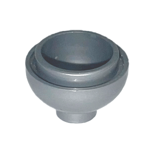 Flat Silver Brick, Round 2 x 2 Dome Bottom