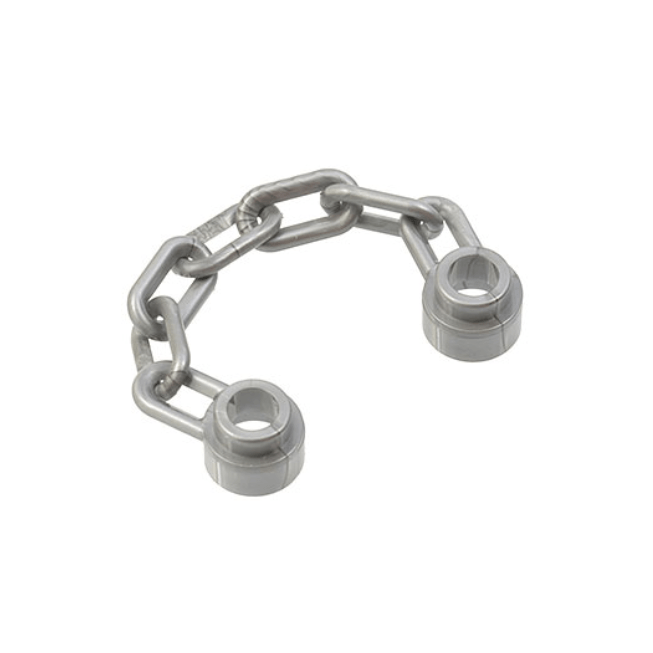 Flat Silver Chain 5 Links