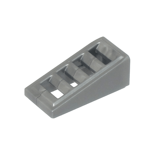 Flat Silver Slope 18 2 x 1 x 2/3 with Grille