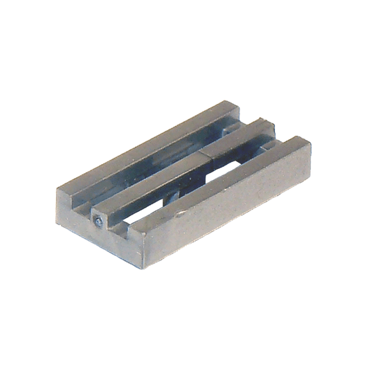 Flat Silver Tile, Modified 1 x 2 Grille with Bottom Groove