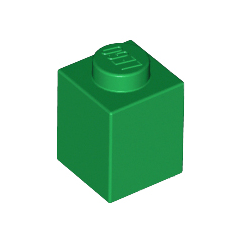 Green Brick 1 x 1