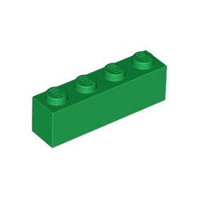 Green Brick 1 x 4