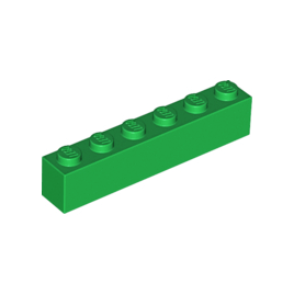 Green Brick 1 x 6