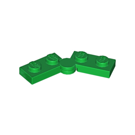 Green Hinge Plate 1 x 4 Swivel 2429 / 2430