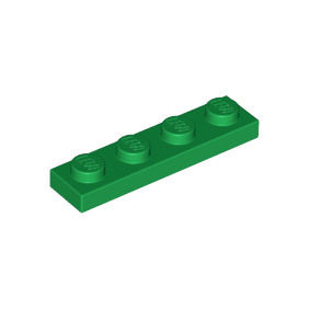 Green Plate 1 x 4