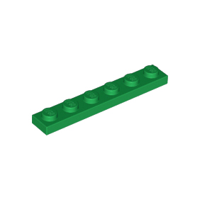Green Plate 1 x 6