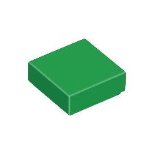 Green Tile 1 x 1