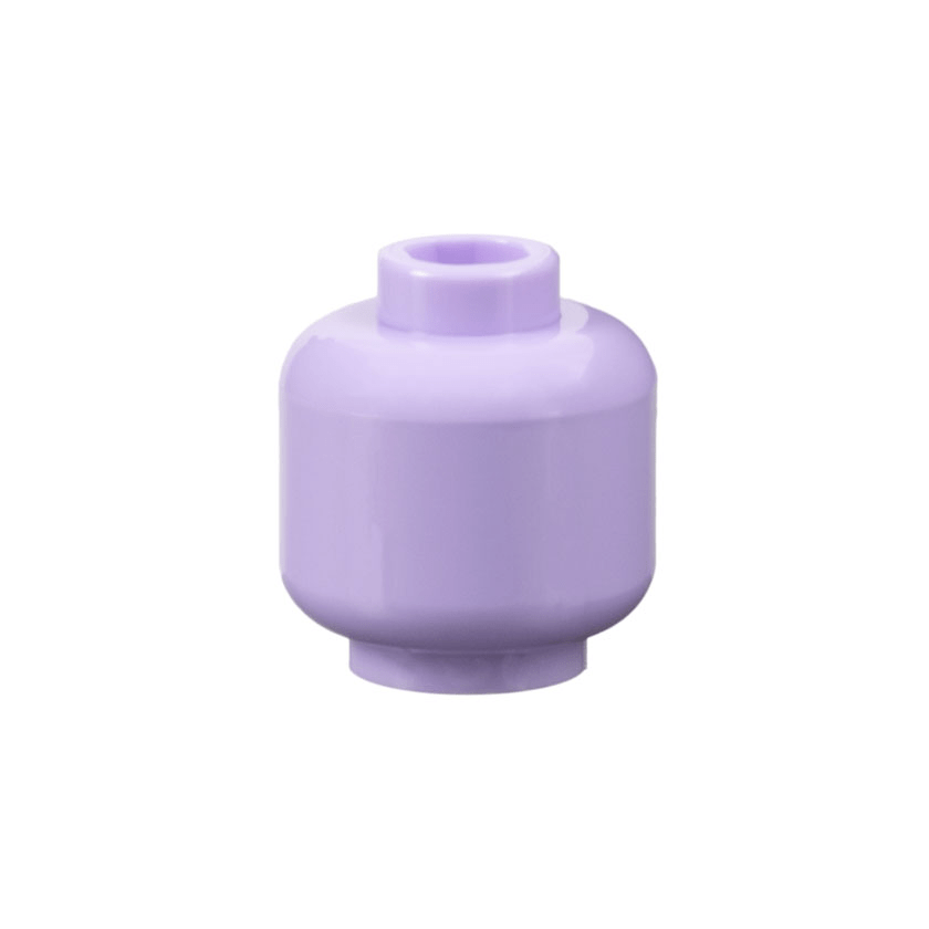 Lavender Minifigure, Head Plain