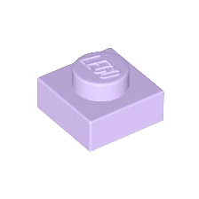 Lavender Plate 1 x 1