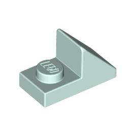 Light Aqua Slope 45 2 x 1 with 2/3 Cutout