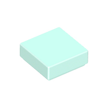 Light Aqua Tile 1 x 1