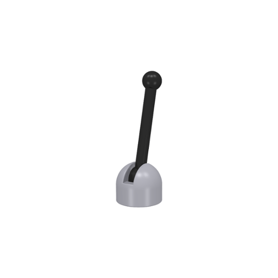 Light Bluish Gray Antenna Small Base with Black Lever 4592 / 4593