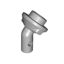 Light Bluish Gray Bar 1L with Angled Hollow Stud