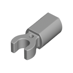 Light Bluish Gray Bar Holder with Clip