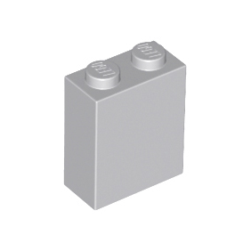 Light Bluish Gray Brick 1 x 2 x 2 with Inside Stud Holder