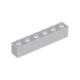 Light Bluish Gray Brick 1 x 6