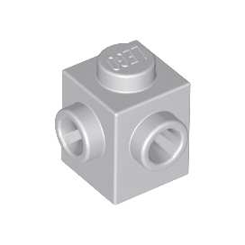 Light Bluish Gray Brick, Modified 1 x 1 with Studs on 2 Sides, Adjacent