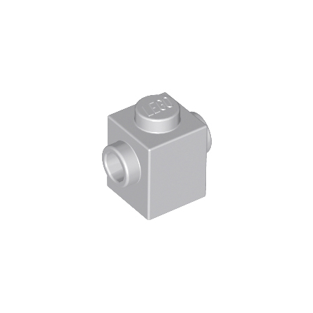 Light Bluish Gray Brick, Modified 1 x 1 with Studs on 2 Sides, Opposite