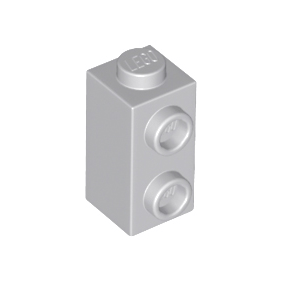 Light Bluish Gray Brick, Modified 1 x 1 x 1 2/3 with Studs on Side