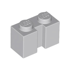 Light Bluish Gray Brick, Modified 1 x 2 with Channel