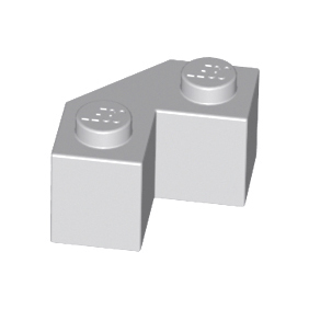 Light Bluish Gray Brick, Modified Facet 2 x 2