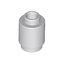 Light Bluish Gray Brick, Round 1 x 1