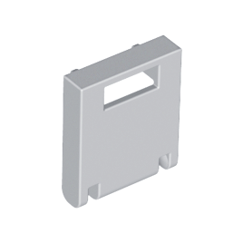 Light Bluish Gray Container, Box 2 x 2 x 2 Door with Slot