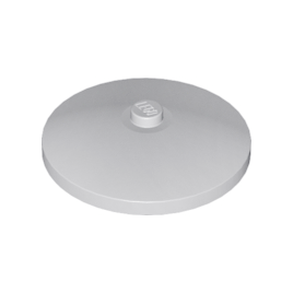 Light Bluish Gray Dish 4 x 4 Inverted Radar with Solid Stud