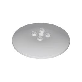 Light Bluish Gray Dish 6 x 6 Inverted Radar - Solid Studs