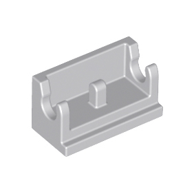 Light Bluish Gray Hinge Brick 1 x 2 Base
