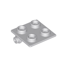 Light Bluish Gray Hinge Brick 2 x 2 Top Plate