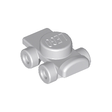 Light Bluish Gray Minifigure Footgear Roller Skate