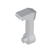 Light Bluish Gray Minifigure, Helmet Antenna / Rangefinder with Squared Shaft for Helmet SW Clone Trooper with Holes