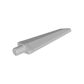 Light Bluish Gray Minifigure, Weapon Sword, Spike Flexible 3.5L with Bar End