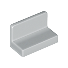 Light Bluish Gray Panel 1 x 2 x 1 with Rounded Corners