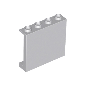 Light Bluish Gray Panel 1 x 4 x 3 with Side Supports - Hollow Studs