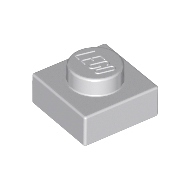 Light Bluish Gray Plate 1 x 1